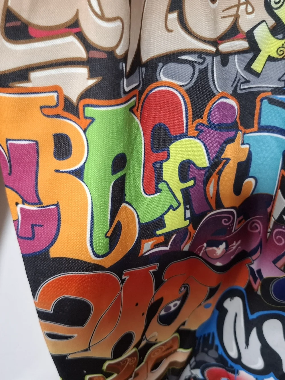 Multicolor Graffiti Print Jogger Sweatpants - Bold Streetwear